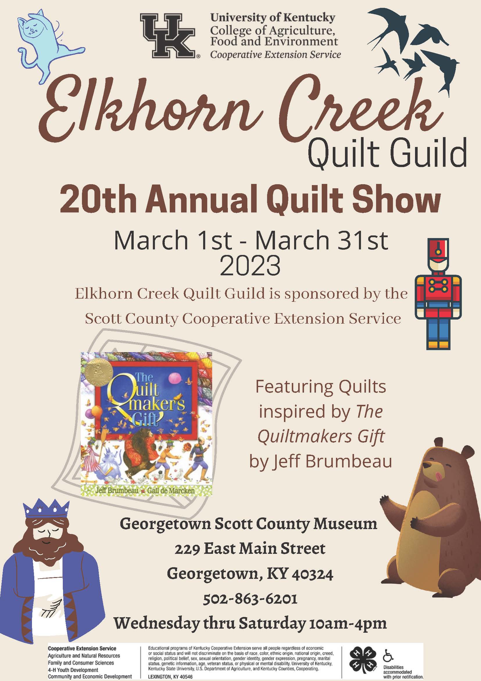 20th Annual Quilt Show Flyer 2023