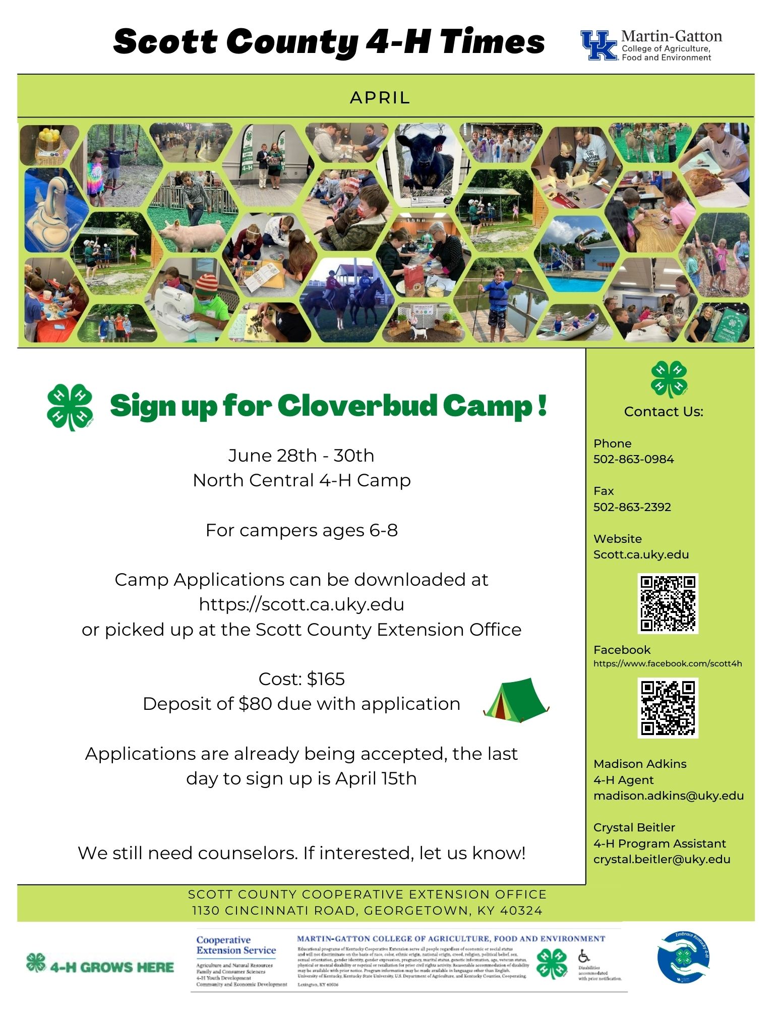 Scott County 4-H April Newsletter Preview