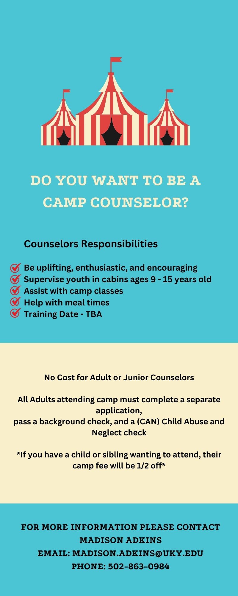Want to be a camp counselor?