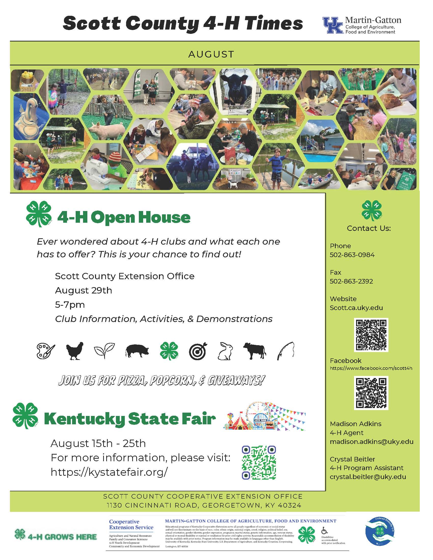 Scott County 4-H August Newsletter Preview